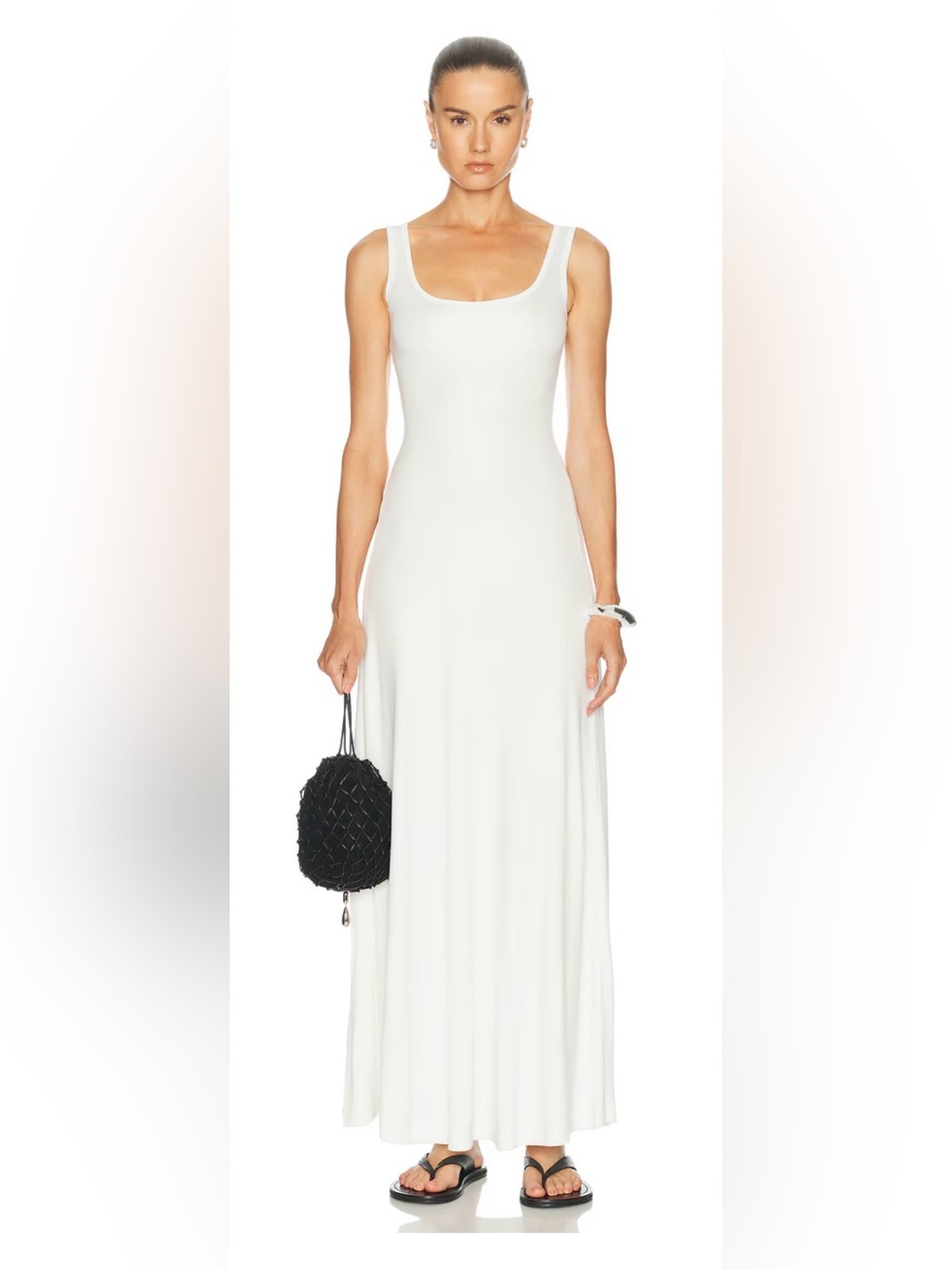 By Anthropologie Women’s White Sleeveless Maxi Dress